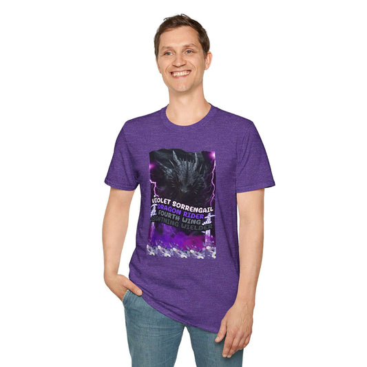 Violet Sorrengail Dragon Rider, Fourth Wing, Lightning WielderUnisex Softstyle T-Shirt